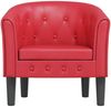vidaXL Clubsessel Rot Kunstleder 356462 Bild 3