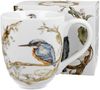 DUO World of Birds XXL Becher 1000 ml COMMON KINGFISHER (Eisvogel) New Bone China Porzellan Bild 2
