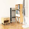 Todeco - Klappbarer Kleiderbügel, Klappbarer Wäscheständer - Material: Edelstahl - Größe der großen klappbaren Seitengitter: 49,0 x 43,2 cm (x 4 Teile) - 174 x 105 x 84 cm, Schwarz/Weiß Bild 3