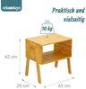 Relaxdays Bambus Nachttisch 2er Set stapelbar Bild 4