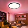 RGB LED Deckenleuchte, Dimmer, Fernbedienung, D 29,4 cm Bild 2