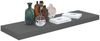 vidaXL Schweberegal Hochglanz-Grau 80x23,5x3,8 cm MDF 323793 Bild 3