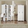 REDOM Hochschrank mit Rollen (Erweiterbares Highboard, 1-St, 4 Ebenen, MDF) Links und rechts austauschbar Bild 4