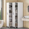 REDOM Hochschrank mit Rollen (Erweiterbares Highboard, 1-St, 4 Ebenen, MDF) Links und rechts austauschbar Bild 3