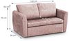 Beautysofa Schlafsofa Kamel II Liegefläche 188×122 cm, Bettkasten und Schlaffunktion, Pet Friendly Stoff Bild 2