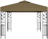 vidaXL Pavillon, 180 g/m², Stahl/Polyester Taupe, 3x3 m Bild 2