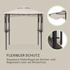 Steakhouse Wings Pavillon 244 x 260 x 152 cm 160 g/m² PE flammhemmend Stahl Beige Bild 3