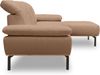 DOMO. collection Ecksofa 100010, Couch in L-Form mit Kopfstützenverstellung und verstellbare Armlehnen, Sofa, Polsterecke, Eckcouch, Polsterganitur 242 x 170 x 87 cm (BxTxH), rot-braun Bild 4