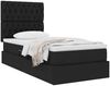vidaXL Aufbewahrungsbett mit Matratze Schwarz 90 x 190 cm Polyester 3371813 Bild 3