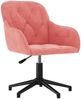 vidaXL Bürostuhl Drehbar Rosa Samt 344860 Bild 2