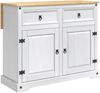 vidaXL Kücheninsel Set Corona 3 pcs Weiß und Honigwachs Massiv-Kiefer 3425399 Bild 4