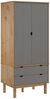 vidaXL Kleiderschrank OTTA Braun&Grau 76,5x53x172 cm Massivholz Kiefer 348589 Bild 2