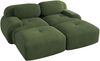 Ecksofa aus Cordstoff in Grün, rahmenlos, modular, mit 32D-Hochdichteschaum und rutschfester Unterseite,75x208x178 cm Bild 5