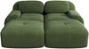 Ecksofa aus Cordstoff in Grün, rahmenlos, modular, mit 32D-Hochdichteschaum und rutschfester Unterseite,75x208x178 cm Bild 3