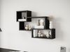 Wandregal Trio 005, Farbe: Schwarzer Graphit Bild 2
