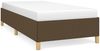 Bettgestell Dunkelbraun 90x200 cm Stoff [347136] Bild 2