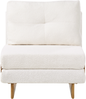 1-Sitzer Schlafsofa JERSLEV Bouclé Cremeweiß Bild 4