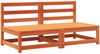 vidaXL Gartensofas ohne Armlehnen 2 Stk. Wachsbraun Massivholz Kiefer 837925 Bild 2