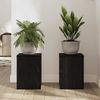 vidaXL Pflanzenständer 2 pcs Schwarz Eichen-Optik 25 x 25 x 35 cm 869230 Bild 4