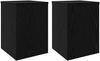 vidaXL Pflanzenständer 2 pcs Schwarz Eichen-Optik 25 x 25 x 35 cm 869230 Bild 2