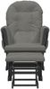 vidaXL Schaukelsessel mit Hocker Gleitend Dunkelgrau Stoff 351667 Bild 3