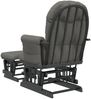 vidaXL Schaukelsessel mit Hocker Gleitend Dunkelgrau Stoff 351667 Bild 5