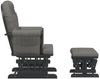 vidaXL Schaukelsessel mit Hocker Gleitend Dunkelgrau Stoff 351667 Bild 4
