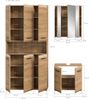 Badkombination (B/H/T: 165x185x46 cm) in Artisan Oak Nachbildung und Artisan Oak Nachbildung Bild 4