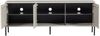 TV Board Gravure Kiefernholz, modernes Design mit Push-to-Open, hellgrau Dust, 150 cm Bild 2