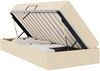 vidaXL Aufbewahrungsbett mit Matratze Creme 100 x 200 cm Polyester 3399644 Bild 2