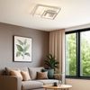 LED Schlafzimmerleuchte, 3 flammig, silber, L 30 cm, MANAS Bild 2