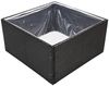 vidaXL Pflanzkübel Schwarz 80x80x40 cm Poly Rattan 319171 Bild 3