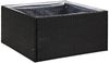 vidaXL Pflanzkübel Schwarz 80x80x40 cm Poly Rattan 319171 Bild 2
