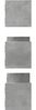 vidaXL Wandregale 3 Stk. Betongrau 80x18x18 cm Holzwerkstoff 853293 Bild 5