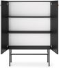 Selsey 'Divenos' Highboard 2-türig, schwarz, ca. 132 x 93 x 39 cm Bild 4