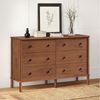 IDIMEX Kommode APOANA, Sideboard mit 6 Schubladen aus Massivholz skandi Kastanien farben Bild 2