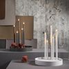 Kerzenleuchter ,Deco mit Tablett, 5-flammig, weiß Bild 3
