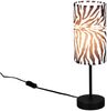 Tischlampe ZEBARA mit Stoffschirm Zebramuster, Höhe 36,5cm Bild 2