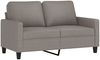 vidaXL 2-tlg. Sofagarnitur mit Kissen Taupe Stoff 3201451 Bild 3
