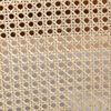 Esszimmerstuhl Set aus 2, mit Rattanrückenlehne, Leinenbezug & Massivholzgestell, Beige Bild 4