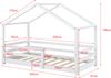en.casa Hausbett 90x200 cm Weiß, inkl. Lattenrost und Rausfallschutz Bild 3