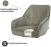B&D home Polsterstuhl ARVIT (1 St), mit Armlehnen, Taschenfederkern-Sitz, Metallgestell 360° drehbar Bild 3
