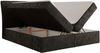 Boxspringbett DAGOS 160 x 200 cm mit Kopfteil, Lattenrost und Stauraum – Doppelbett mit Matratze & Topper Visco , stabile Konstruktion, Bettkasten, modernes Design - Dunkelgrau Schenille glatt - H4 Bild 4