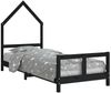 vidaXL Kinderbett Schwarz 80x200 cm Massivholz Kiefer 834566 Bild 2