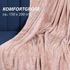 Kuscheldecke "Popcorn" Cashmere Soft-Touch Camel 150x200 cm Bild 4