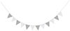 roba Wimpelkette 'Little Stars' - 12 Wimpel (2 m) - Länge der Kette 3 m - Grau / Weiß Bild 2