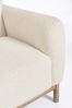 Sofa Roitini aus Bouclè-Stoff, skandinavischer Stil, cremefarben, Eschenholz-Gestell, 3–4 Sitzplätze Bild 4