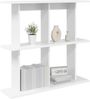 vidaXL Wandregal Wandhalterung Weiß 80 x 20 x 75 cm Holzwerkstoff 8012076 Bild 2