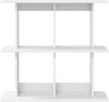 vidaXL Wandregal Wandhalterung Weiß 80 x 20 x 75 cm Holzwerkstoff 8012076 Bild 3