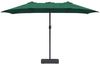 vidaXL Garten-Sonnenschirm Grün 385 x 209 x 244 cm Polyester und Stahl 42003276 Bild 4